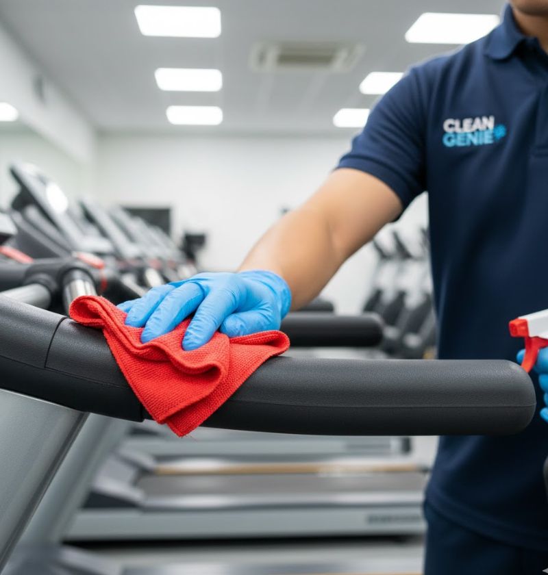 Daily gym equipment cleaning Melbourne - treadmills, weights, cardio machines